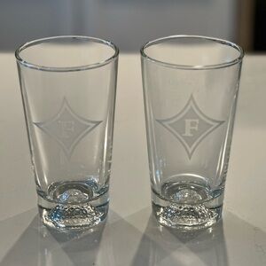 Furman University Pub Glasses, Set of Two